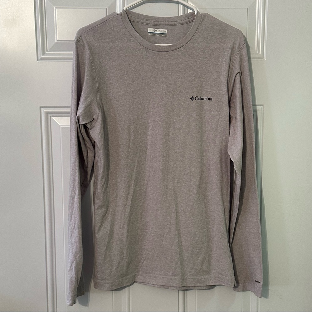 Columbia Thistletown Hills Shirt Men's Size Sm Long Sleeve Grey Stretch Pullover